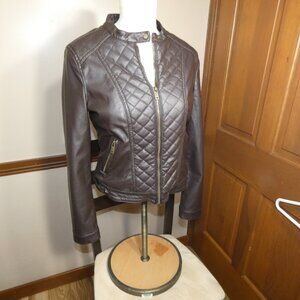 Faux Leather Jacket M